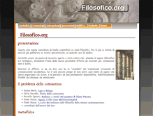 Tablet Screenshot of filosofico.org